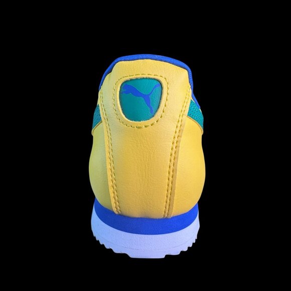 Puma Roma Basic Shoes Mens Size 10.5 Yellow Green Blue Classic Sneakers main image 15